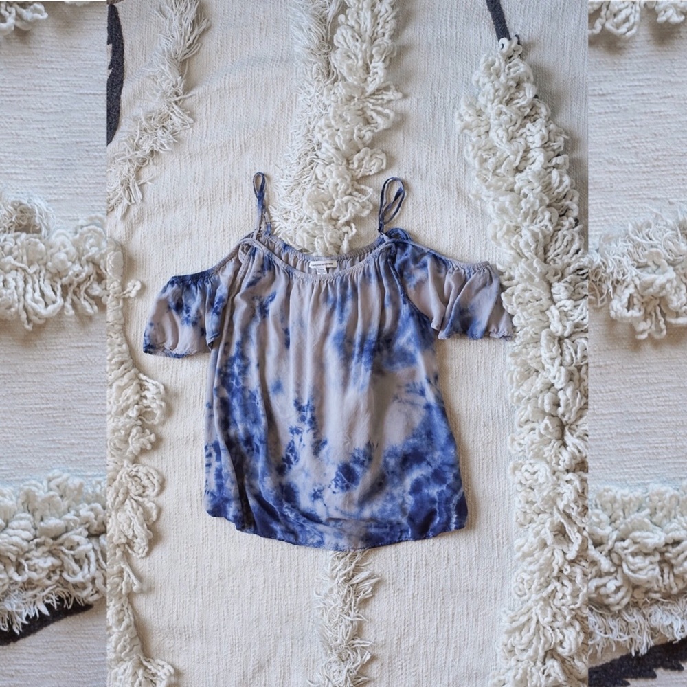 5 {for} 25 ✨ AEO Blouse Boho Top Cold Shoulder
